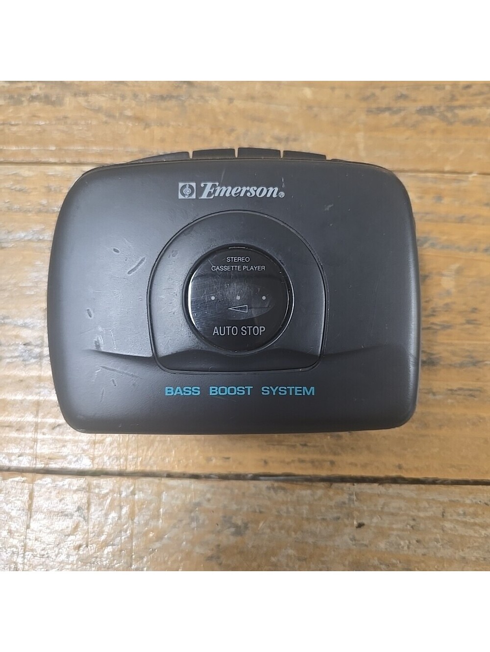 EMERSON Portable Stereo Cassette Player Bass Boost System WORKS - HS6026